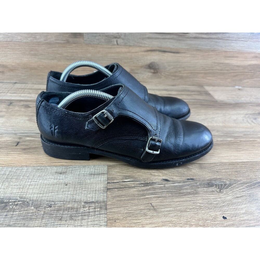 Frye • Double Monk Strap Leather Loafers